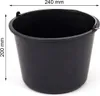 Wiadro gospodarcze z uchwytem czarne 5 L BUCKET KBU05-S411 Podgląd zdjęcia produktu 5
