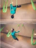 Merco Yoga Hammock síť pro jógu tmavě modrá varianta 35958 Náhled obrázku produktu 8