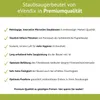 A marketing image with text describing the features of vacuum cleaner bags. Produktbild-Vorschau