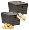 2er Set Kartoffelkiste Gemüsebox Kartoffel Aufbewahrungsbox Produktbild-Vorschau 1
