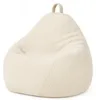 Pouf sacco in velluto a coste BANANAIR 120 x 100 cm bianco Anteprima dell’immagine prodotto 1
