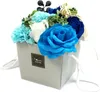 Seifenblumenstrauß - Blaue Hochzeitsblumen - 16x14 x14cm Produktbild-Vorschau 1