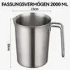2L Messbecher Edelstahl mit Griff und Ausgießlippe,BPA Frei Produktbild-Vorschau 7