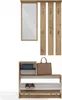 CDF Garderobe | Farbe: Eiche Artisan | Großer Spiegel | Produktbild-Vorschau 6