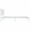 Bettgestell mit Kopfteil Metall Weiß 150x200 cm Produktbild-Vorschau 5
