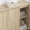 vidaXL Seitenschrank Sonoma 96,5 x 30 x 75 cm Holzwerkstoff Produktbild-Vorschau 4