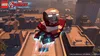 A LEGO Marvel Avengers Iron Man character flying over a city. Podgląd zdjęcia produktu