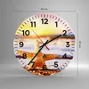 Wanduhr - Rund - Glasuhr - Starfish Strand Sand Ozean - Produktbild-Vorschau 3