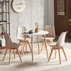 HJ_WeDoo Lot de 4 chaises de salle à manger SGS avec pied Voir les images du produit 9