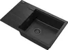 Granitan | Granitspüle LOUIS - 800 x 500 mm - Schwarz m. Produktbild-Vorschau 4
