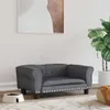 vidaXL Legowisko dla psa ciemnoszare 70x45x30 cm aksamitne Podgląd zdjęcia produktu 2