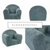 Mini-Kindersessel - Kindersessel aus Cord in Türkis Produktbild-Vorschau 5