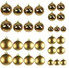 Christbaumkugeln 30tlg. Weihnachtskugeln Kunststoff Farbe Produktbild-Vorschau 1