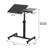 Table d'ordinateur portable mobile réglable en hauteur Voir les images du produit 8