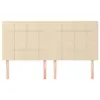 [Home] Kopfteile 4 Stk. Creme 100x5x78/88 cm Stoff , Neue Produktbild-Vorschau 3