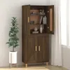 The Living Store Sideboard Braun Eichen-Optik 69,5x34x90 cm Produktbild-Vorschau 3