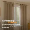 Écharpe décorative Ellen à boucles, lot de 2, gris sable, Voir les images du produit 5