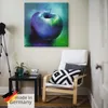 ARTland Leinwandbild Der blaue Apfel Größe: 50x50 cm Produktbild-Vorschau 5