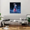 Bilder auf glas - Frau Geheimnis Nacht Wald - 70x70cm - Produktbild-Vorschau 6
