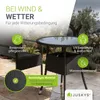Juskys Polyrattan Gartentisch Yoro rund - wetterfest Ø 60 Produktbild-Vorschau 5