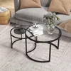 HOMCOM Couchtisch 2er-Set, Beistelltisch mit Stahlgestell, Produktbild-Vorschau 7