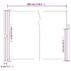 vidaXL Tenda laterale estensibile Verde scuro 170x300 cm Anteprima dell’immagine prodotto 11