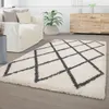 TT Home Wohnzimmer Teppich Hochflor Langflor Plüschig Produktbild-Vorschau 1