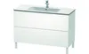 Waschtischunterbau L-CUBE 1220x481x704mm weiß matt weiß Produktbild-Vorschau 1