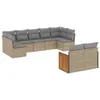 The Living Store 9-tlg. Garten-Sofagarnitur mit Kissen Produktbild-Vorschau 3