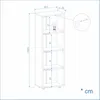 KOMTO Bücherregal 40 cm breit, Sonoma, Bücherregal mit 4 Produktbild-Vorschau 4