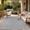 Outdoor Teppich Flachgewebe modern Boho Ethno wetterfest Produktbild-Vorschau 1