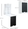 HOMCOM Bureau Mural Pliable Table Murale Rabattable Voir les images du produit 7