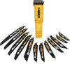 A set of 12 DeWALT reciprocating saw blades and a yellow storage case, arranged on a white background. Anteprima dell’immagine prodotto