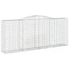 Gabionen mit Hochbogen 8 Stk. 400x50x160/180cm Verzinktes Produktbild-Vorschau 3