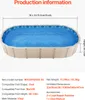 Liner ovale per piscine VEVOR, 1006 x 549 x 147 cm, liner Anteprima dell’immagine prodotto 7