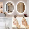 WISFOR Ovaler LED Badezimmerspiegel 70x90 cm Dimmbar Touch Produktbild-Vorschau 5