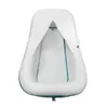 An overhead view of a white and green inflatable bathtub with a canopy. Náhled obrázku produktu