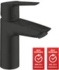 A black faucet on a white background with two red badges indicating it's a best reviewed product. Anteprima dell’immagine prodotto