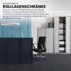Bisley Rollladenschrank EuroTambour - Farbe: Lichtgrau Produktbild-Vorschau 2