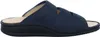 A side view of a navy blue sandal. Produktbild-Vorschau
