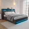 INONEFT Polsterbett 140x200 mit LED Beleuchtungmit, Produktbild-Vorschau 4