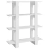 vidaXL Bücherregal/Raumteiler Weiß 100x30x123,5 cm Produktbild-Vorschau 1