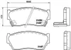 BREMBO Bremsbeläge Satz Vorne für NISSAN 100 NX (B13) P 56 Produktbild-Vorschau 1