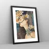 Gerahmtes Poster - Schwarzer Rahmen - Surreal Frau Blumen - Produktbild-Vorschau 8
