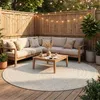 Volero - Outdoor Jute Teppich Rund - Bali Weiß - Ø 160 cm - Produktbild-Vorschau 1