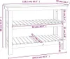 vidaXL Établi 110,5x50x80 cm pin massif Voir les images du produit 9