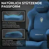 Silla de juego ergonómica con soporte lumbar, tapizada en Vista previa de la imagen del producto 5