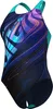 Women\\\'S Arena Flow Swimsuit V Navy-Dark Lavanda Produktbild-Vorschau 3