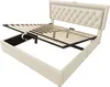 Polsterdoppelbett - 160x200 cm Beige ,Samtbezug - Produktbild-Vorschau 14