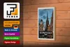 Holzschild Reise 12x18 cm Edinburgh Scotland Altstadt Produktbild-Vorschau 4